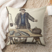 ベニス風魚屋(原稿) クッション (ブランケット)