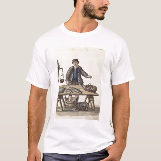ベニス風魚屋(原稿) Tシャツ (正面)