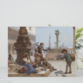 ベニス食べ物を与えの子ども鳩(by Paoletti) カード (スタンド正面)