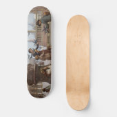 ベニス食べ物を与えの子ども鳩(by Paoletti) スケートボード (正面)