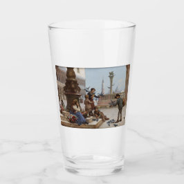 ベニス食べ物を与えの子ども鳩(by Paoletti) タンブラーグラス