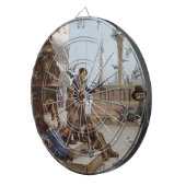 ベニス食べ物を与えの子ども鳩(by Paoletti) ダーツボード (正面右)