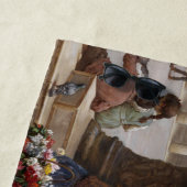 ベニス食べ物を与えの子ども鳩(by Paoletti) ビーチタオル (インサイチュ)