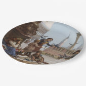 ベニス食べ物を与えの子ども鳩(by Paoletti) ペーパープレート (アングル)