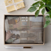 ベニス食べ物を与えの子ども鳩(by Paoletti) 薄葉紙 (ギフト)