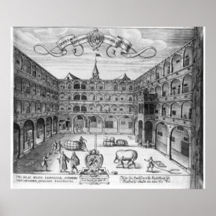 ベニス1616年の「Domus Germanorum」 ポスター