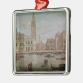 ベニス1719年の眺め メタルオーナメント (左)