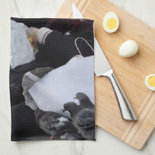 ベニス・イタリアのピンクドラゴン キッチンタオル (四つ折り)