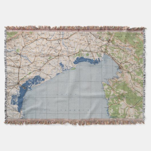 ベニス、イタリアの地図 スローブランケット (正面)