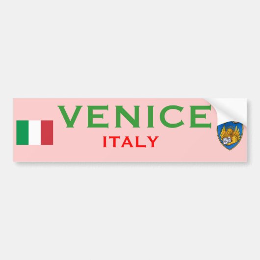ベニス(イタリア)のマグ バンパーステッカー (正面)