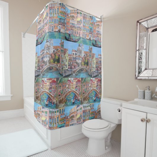 ベニス、イタリア-シャワー・カーテン シャワーカーテン (インサイチュ)