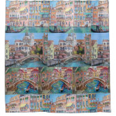 ベニス、イタリア-シャワー・カーテン シャワーカーテン (正面)