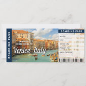 ベニス イタリア 旅行 サプライズ 搭乗券 カード (正面)