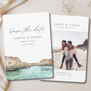 ベニス イタリア 結婚式 Save the Date 招待状