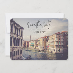 ベニス イタリア 結婚式 Save the Date 招待状