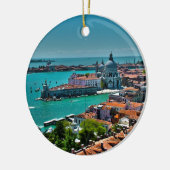 ベニス、イタリア-鳥瞰的な眺め セラミックオーナメント (左)