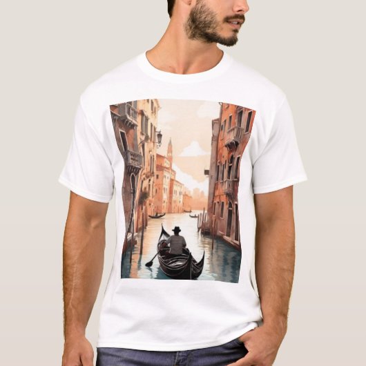 ベニス・ゴンドラ・ロマンスデザイン, Tシャツ (正面)