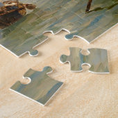 ベニス、ラグーンの漁船 ジグソーパズル (側面)