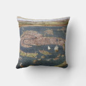 ベニス: 地図、16世紀 クッション (裏面)