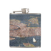 ベニス: 地図、16世紀 フラスク (正面)