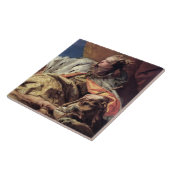 ベニス(天井のフレスコ画)へのネプチューン提供のギフト タイル (側面)