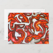 ベニス-抽象的な郵便はがきの真夜中 ポストカード (正面/裏面)