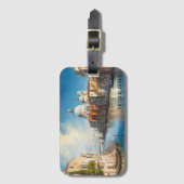 ベニス、素晴らしイタリアのゴンドラビュー ラゲッジタグ (正面縦)