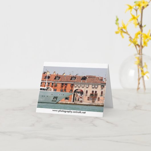 ベニス-贅沢及び洗濯 カード (黄色い花)