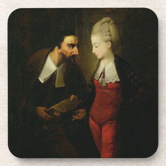 「ベニス」Aの商人からのPortiaそしてShylock コースター (正面)