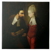 「ベニス」Aの商人からのPortiaそしてShylock タイル (正面)