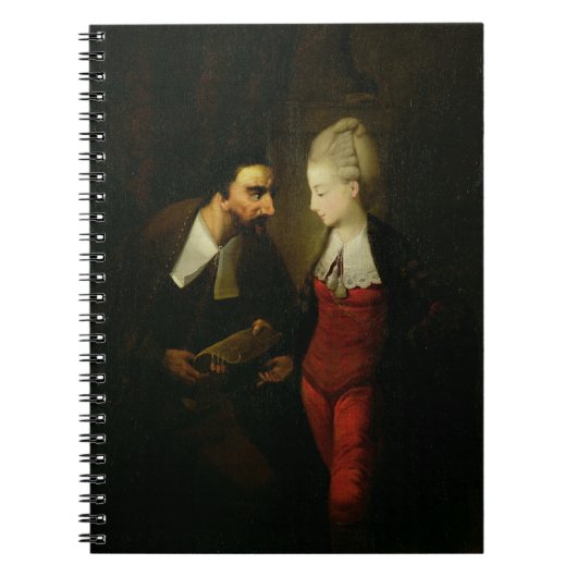 「ベニス」Aの商人からのPortiaそしてShylock ノートブック (正面)