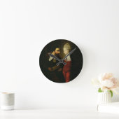 「ベニス」Aの商人からのPortiaそしてShylock ラウンド壁時計 (ホーム)