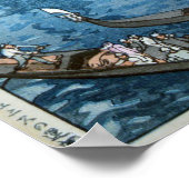 ベニス, Venice, Hiroshi Yoshida, Woodcut ポスター (角)