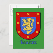 ベニテスファミリーヘラルディックシールド ポストカード (正面/裏面)