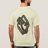 ベニテングタケの植物画 コテージコアスタイル Tシャツ (裏面)