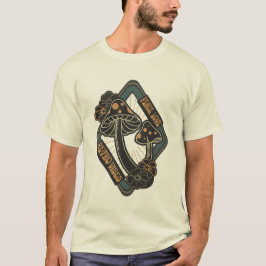 ベニテングタケの植物画 コテージコアスタイル Tシャツ
