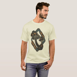 ベニテングタケの植物画 コテージコアスタイル Tシャツ
