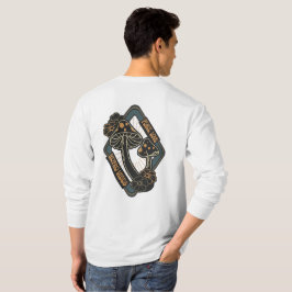 ベニテングタケの植物画 コテージコア Tシャツ