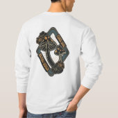 ベニテングタケの植物画 コテージコア Tシャツ (裏面)
