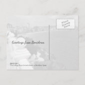 ベニドルプラヤレヴァンテビーチと海 ポストカード (裏面)