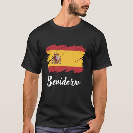 ベニドルムスペインのスペイン国旗 Tシャツ (正面)