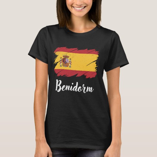 ベニドルムスペインのスペイン国旗 Tシャツ (正面)