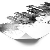 ベニドルムスペインスカイラインBW フォトプリント            (角)