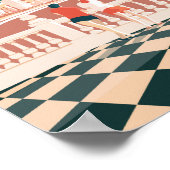 ベニドルムスペインヴィンテージ旅行ポスター ポスター (角)