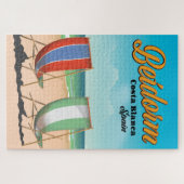 ベニドームビーチ旅行ポスター ジグソーパズル (横)