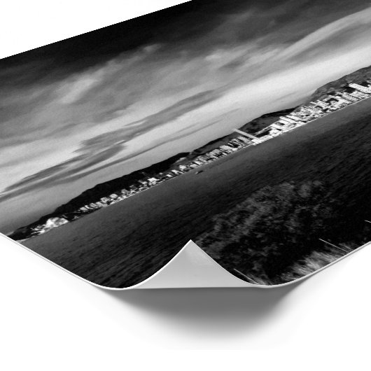 ベニドームレヴァンテビーチコスタブランカスペイン写真Pr ポスター (角)