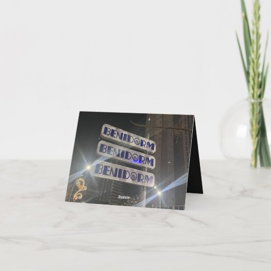 ベニドーム写真のグリーティングカード シーズンカード (裏面)