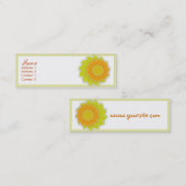 ベニバナのプロフィールカード スキニー名刺 (正面/裏面)