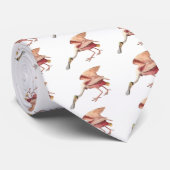 ベニヘラサギの渡る鳥のイラストレーションの芸術 ネクタイ (ロール)