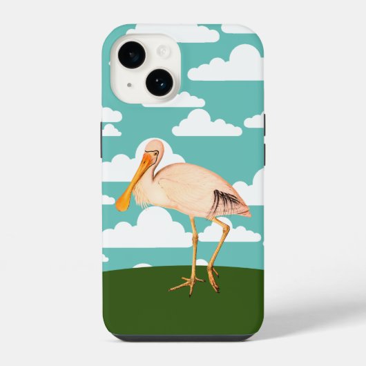 ベニヘラサギ iPhoneケース (裏面)